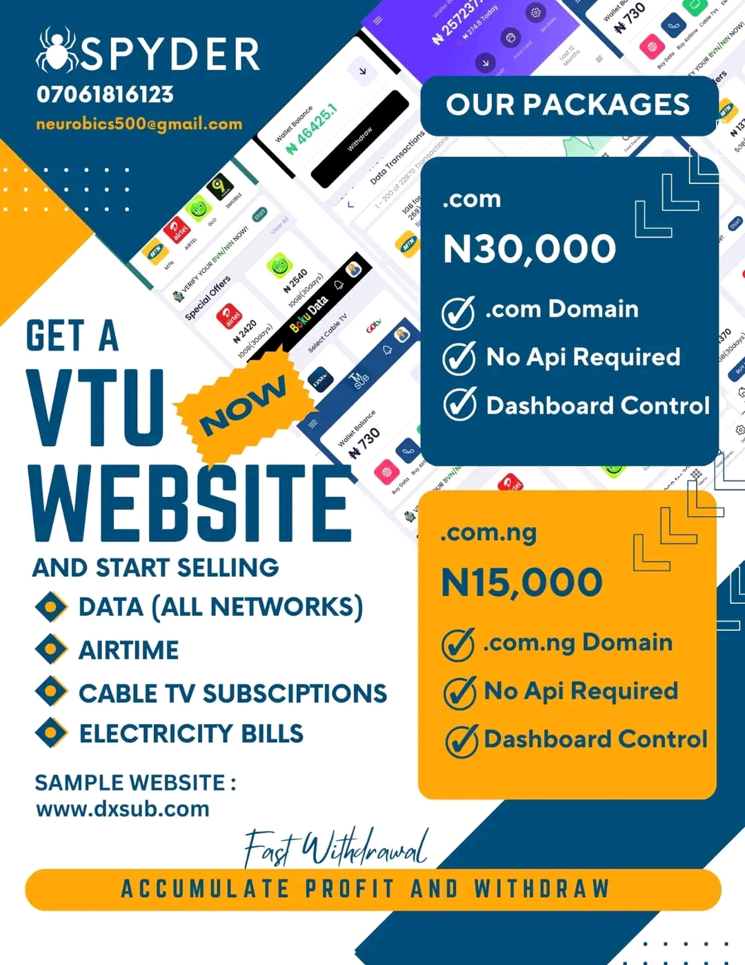 How to create a VTU Website